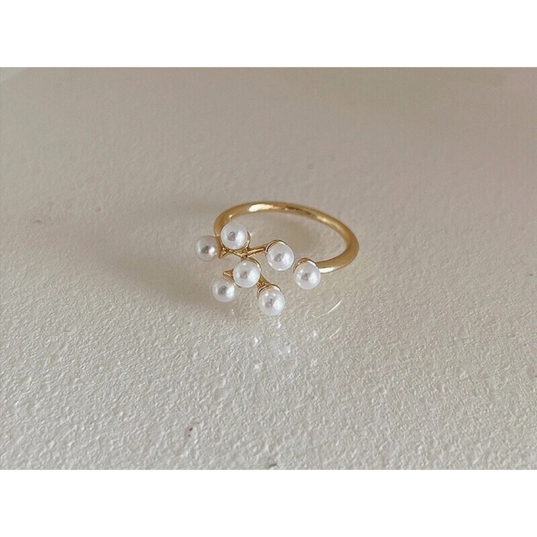 EDIT.FOR LULU(エディットフォールル)の【新品】baby pearls ring / gold レディースのアクセサリー(リング(指輪))の商品写真