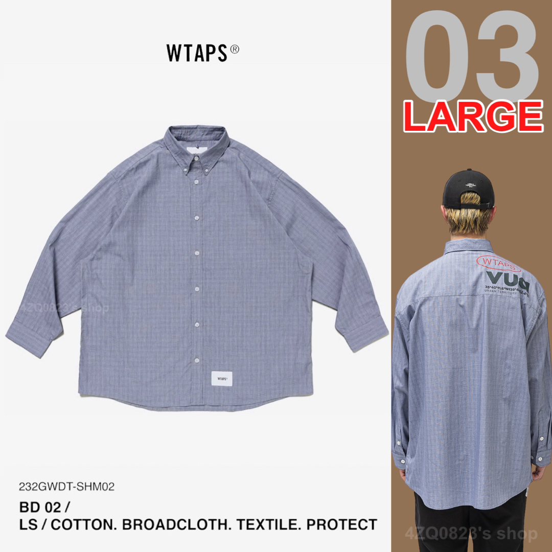 WTAPS 23fw BD 02 LS BROADCLOTH TEXTILE L