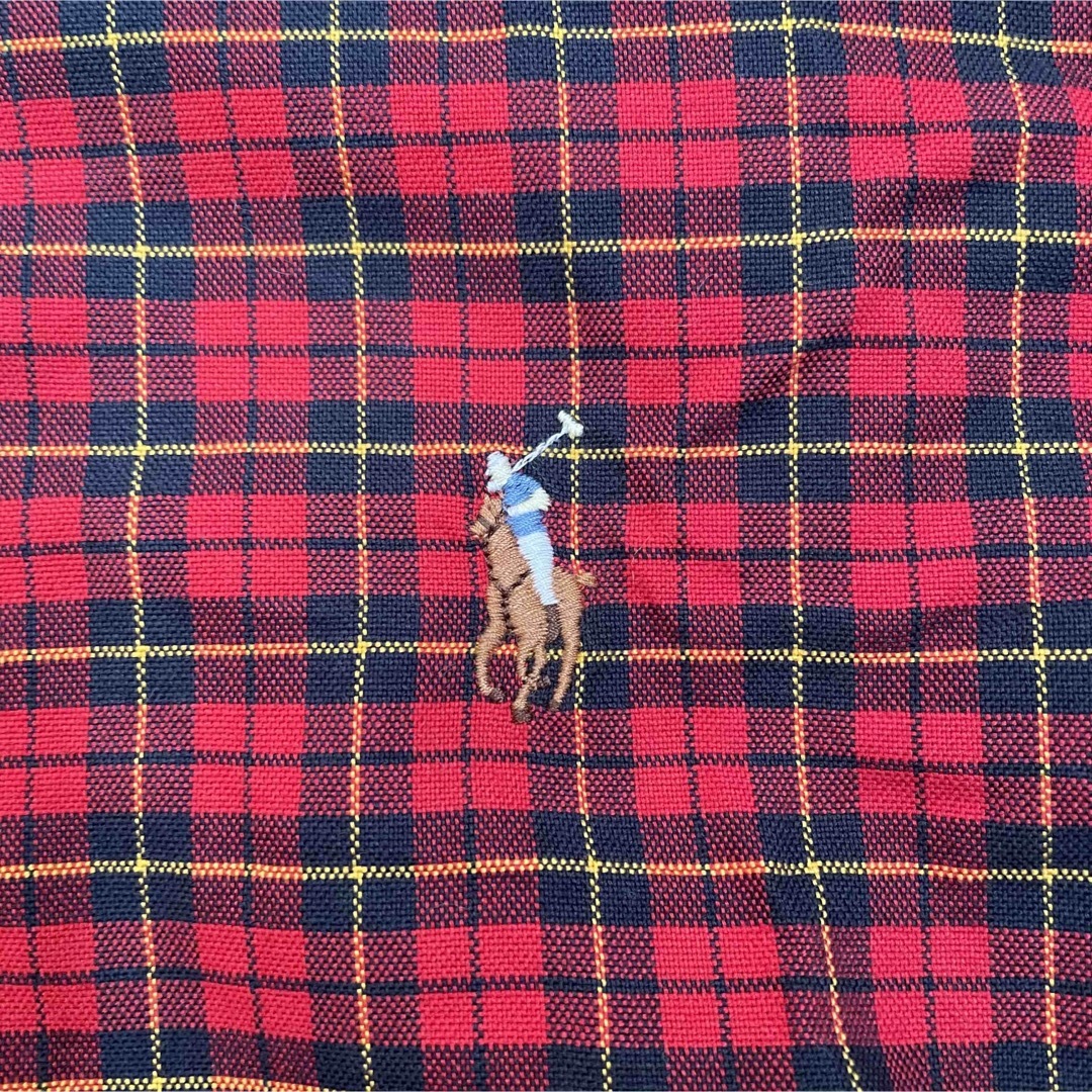 Ralph Lauren(ラルフローレン)の新品 90s POLO Ralph Lauren BDシャツ チェック レッド メンズのトップス(シャツ)の商品写真