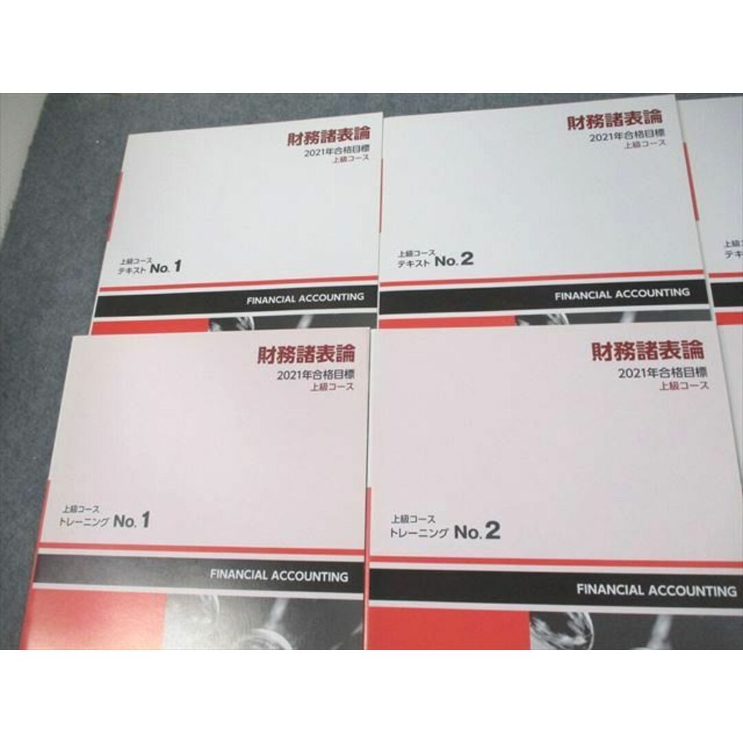 VB10-105 TAC 税理士講座 財務諸表論 上級コース テキスト/トレーニング1〜4/シート 2021年合格目標 状態良い 計12冊 66R4D