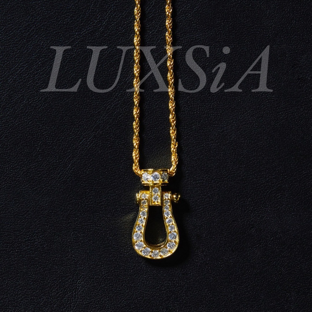 ホースシューネックレス メンズ レディース シルバー925製 22k