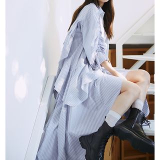 スナイデル(SNIDEL) シャツワンピース マキシワンピース/ロング