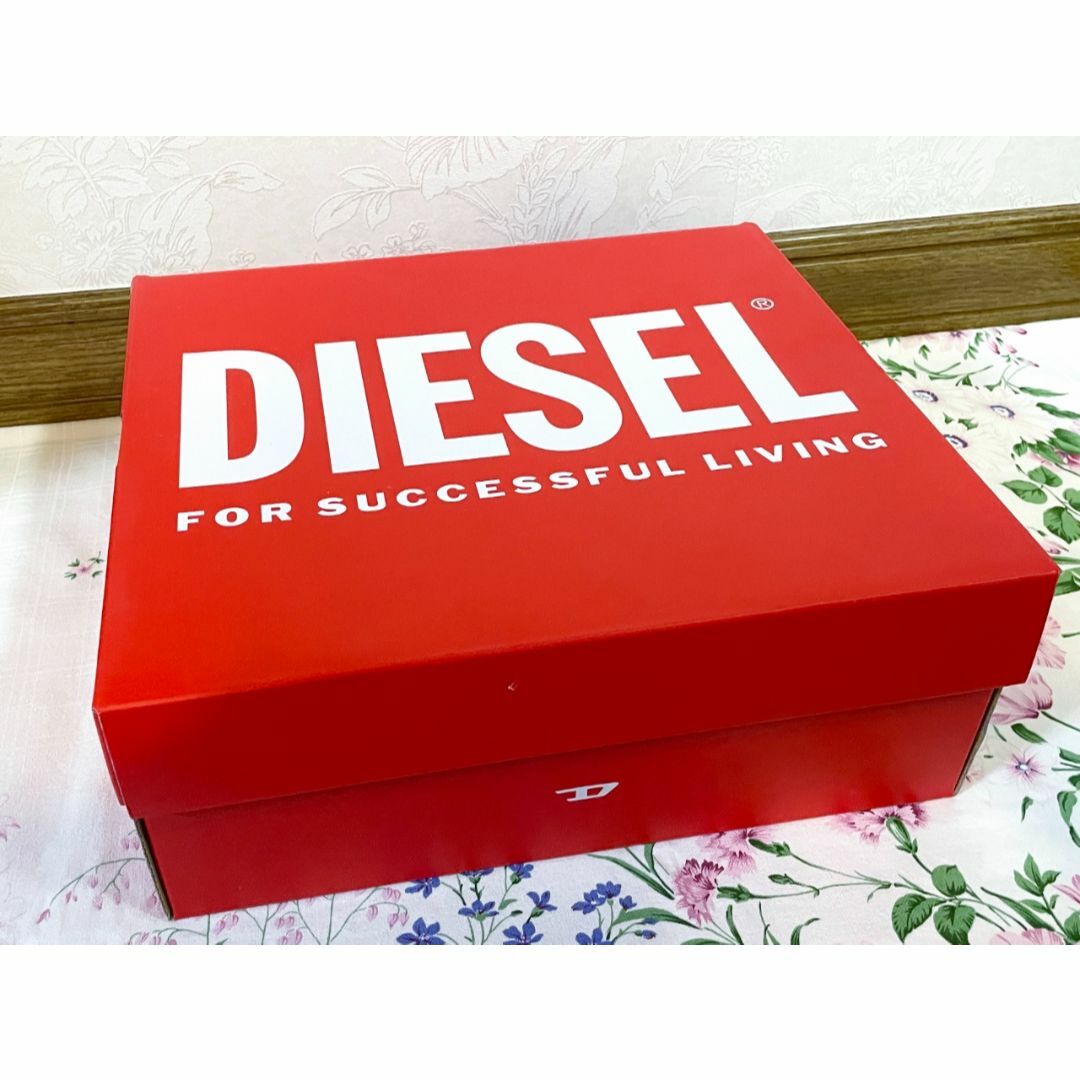 新品 DIESEL ディーゼル 編み上げショートブーツ ブラック 黒色 レザー 4