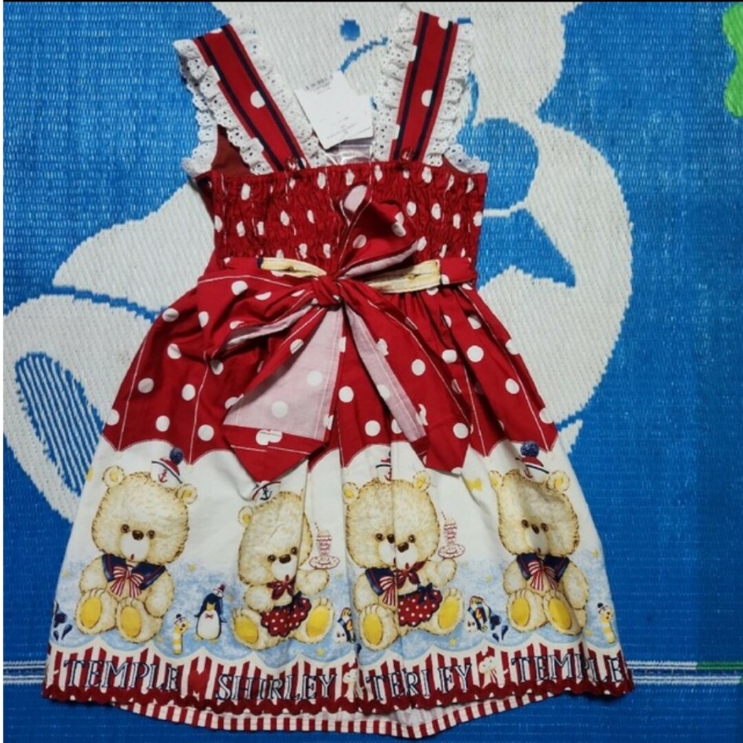 シャーリーテンプル♡ゆらゆらボンボン♡ハートボアサンタJSK♡120♡新品