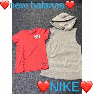 ニューバランス(New Balance)の❤️new balance❤️NIKE❤️2点セット❤️(カットソー(半袖/袖なし))