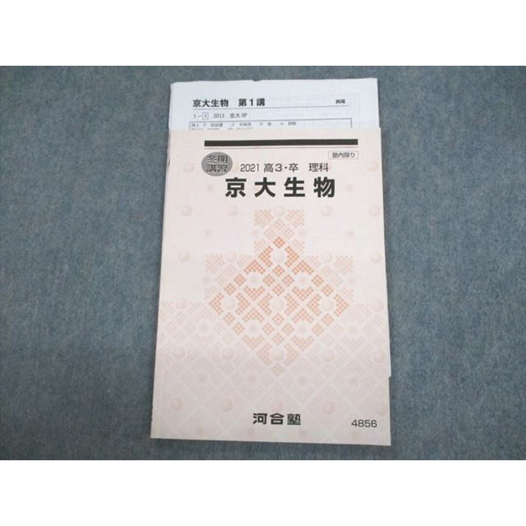 VB10-052 河合塾 京都大学 京大生物 テキスト 2021 冬期 西尾健 07s0D