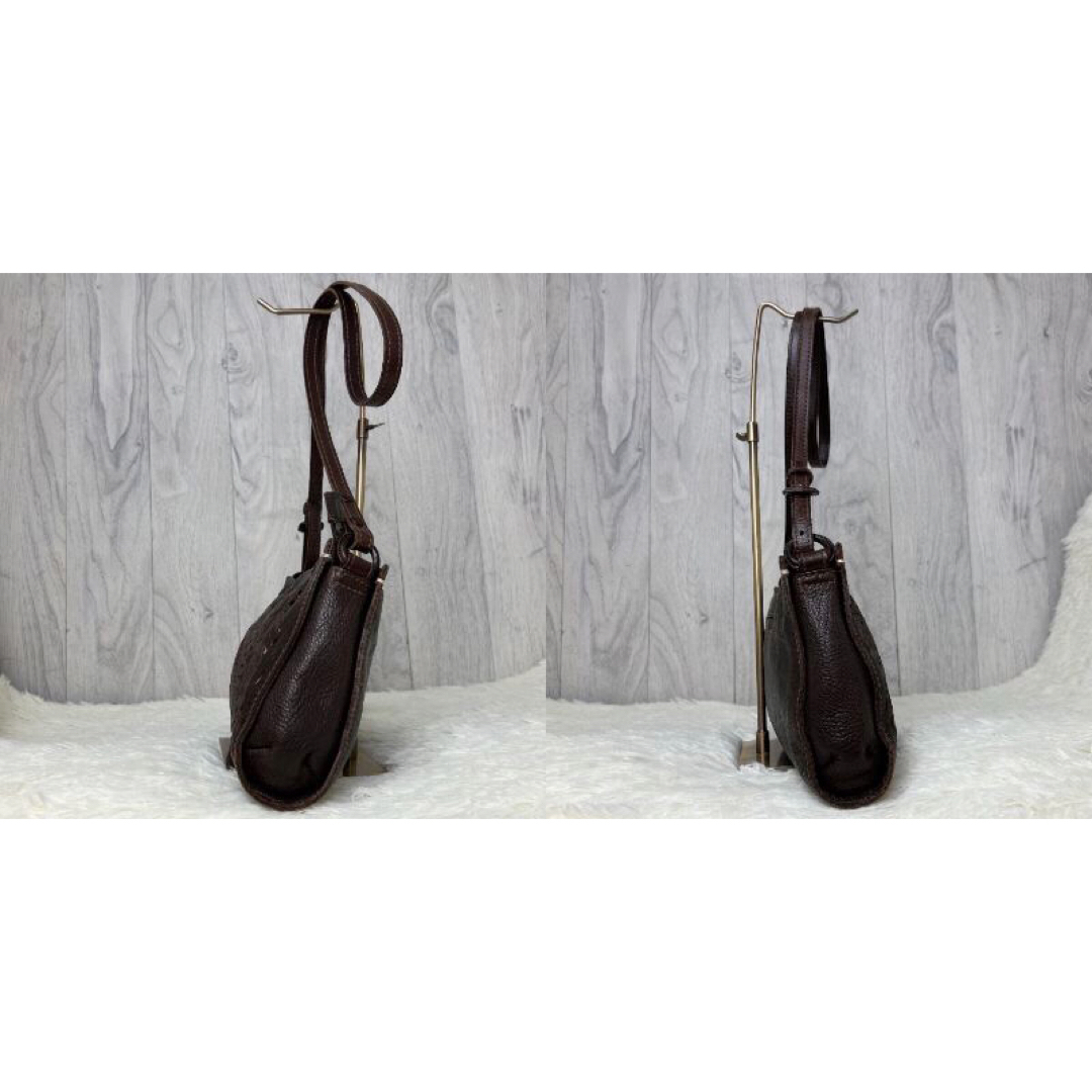 人気定番♡美品♡genten ゲンテン レザー カットワーク ショルダーバッグ