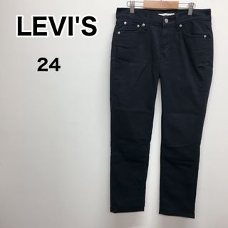 リーバイス(Levi's)のLEVI'S ブラックジーンズ　24サイズ(M位？) サイズは寸法参照(デニム/ジーンズ)