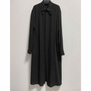 ヨウジヤマモト(Yohji Yamamoto)のyohji yamamoto■ヨウジヤマモト ロングニット アウター  黒(ニット/セーター)