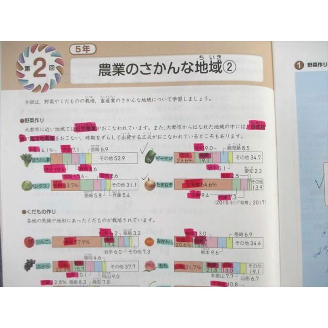 VB02-104 SAPIX 小5 サピックスメソッド コアマスター 社会 通年セット 【計15回分】 2020 45M2D 3