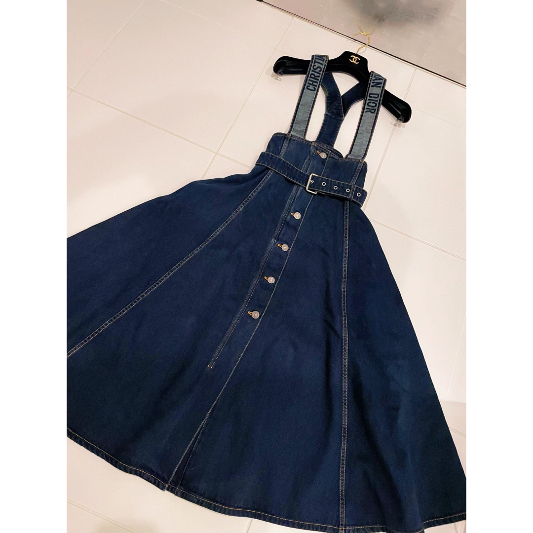 Dior(ディオール)のDIOR サロペット デニム ワンピース レディースのパンツ(サロペット/オーバーオール)の商品写真