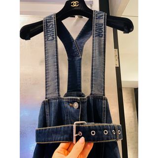 ディオール(Dior)のDIOR サロペット デニム ワンピース(サロペット/オーバーオール)