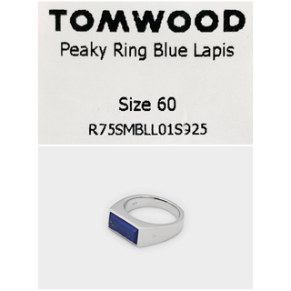 新品《 Tom Wood 》Peaky Ring Blue Lapis 60
