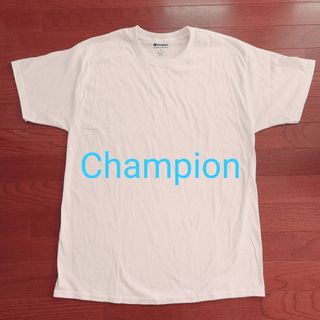 チャンピオン(Champion)の【新品】Champion 無地ベーシック ロゴワッペン 半袖Tシャツ 白(Tシャツ(半袖/袖なし))