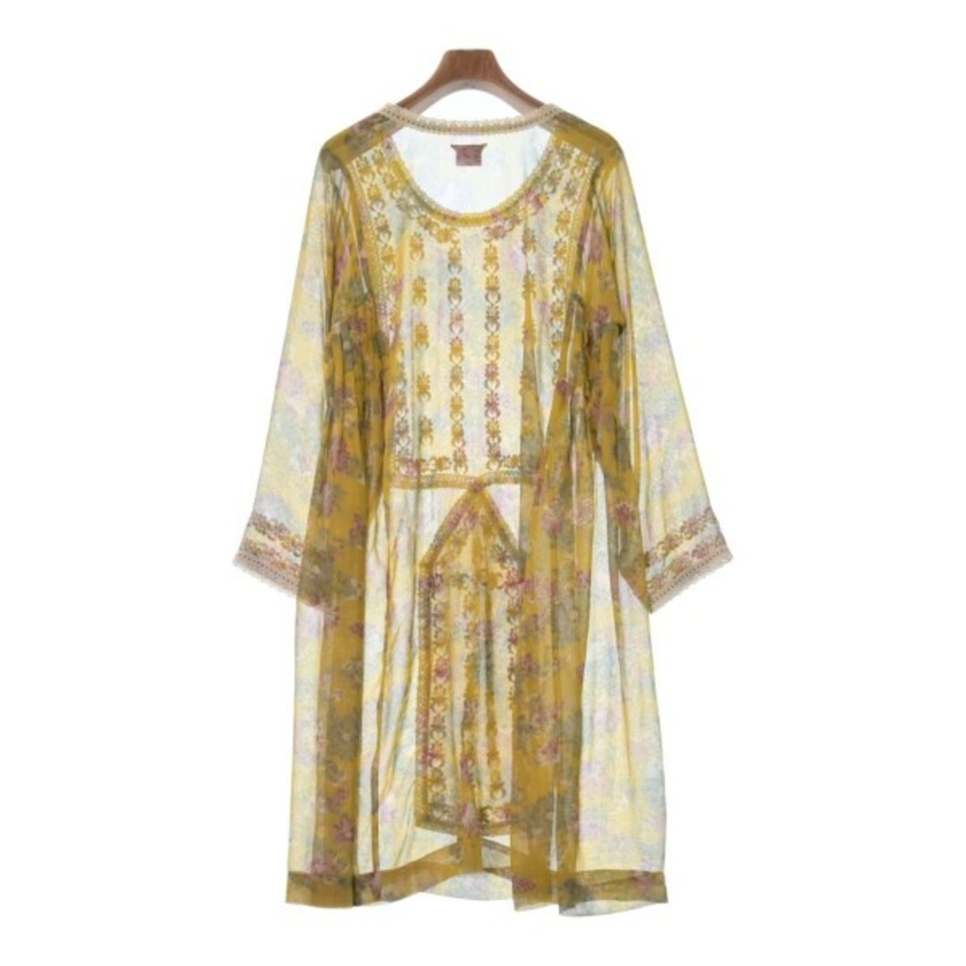 NE QUITTEZ PAS ヌキテパ ワンピース -(M位) 黄等(花柄) 【古着】【中古】 NE QUITTEZ PAS ヌキテパ ワンピース -(M位) 黄等(花柄)