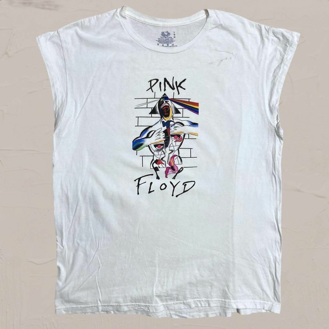 WFM バンド Tシャツ 白 PINK FLOYD ピンクフロイド　レア メンズのトップス(Tシャツ/カットソー(半袖/袖なし))の商品写真