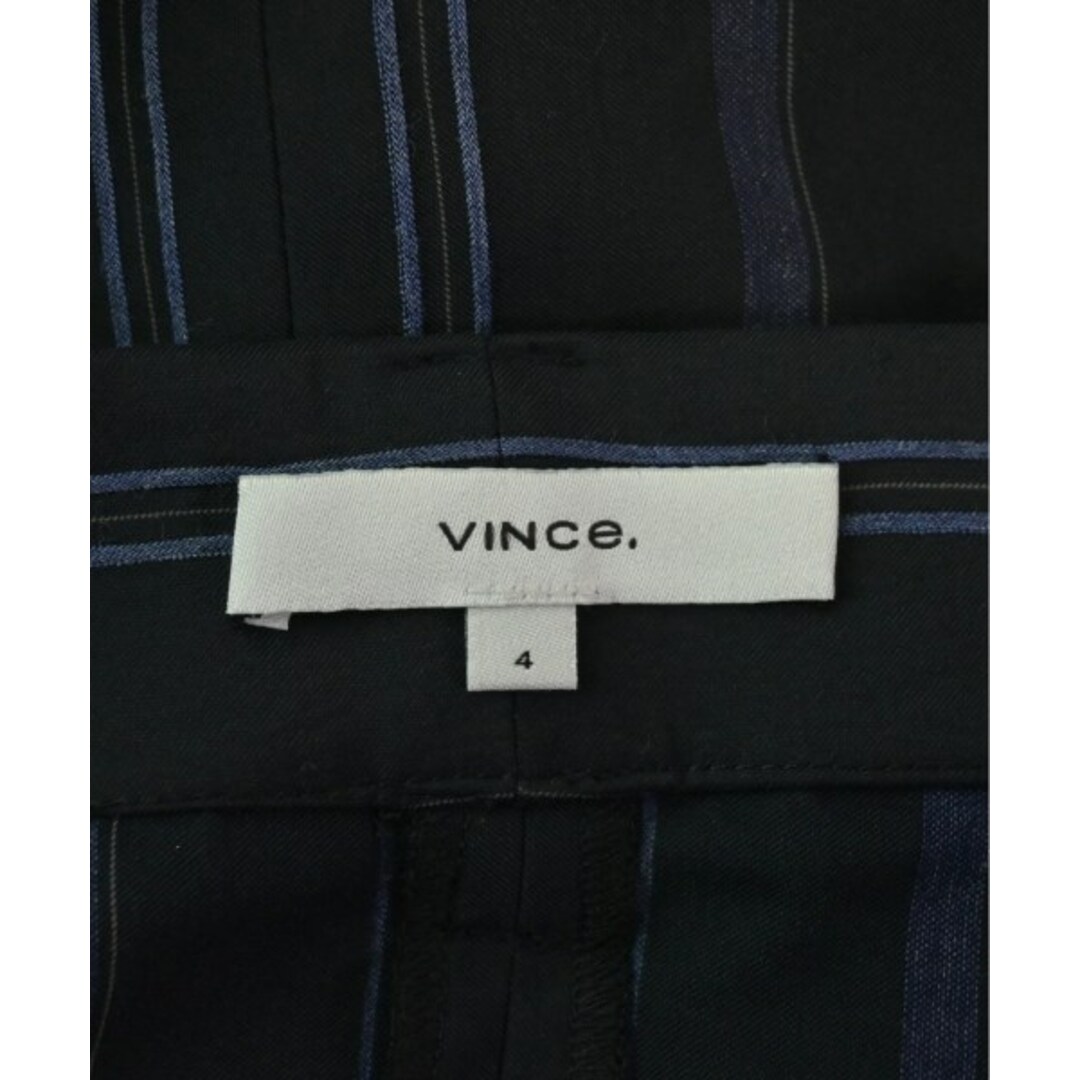 Vince(ビンス)のVince ロング・マキシ丈スカート 4(XL位) 紺x青(ストライプ) 【古着】【中古】 レディースのスカート(ロングスカート)の商品写真