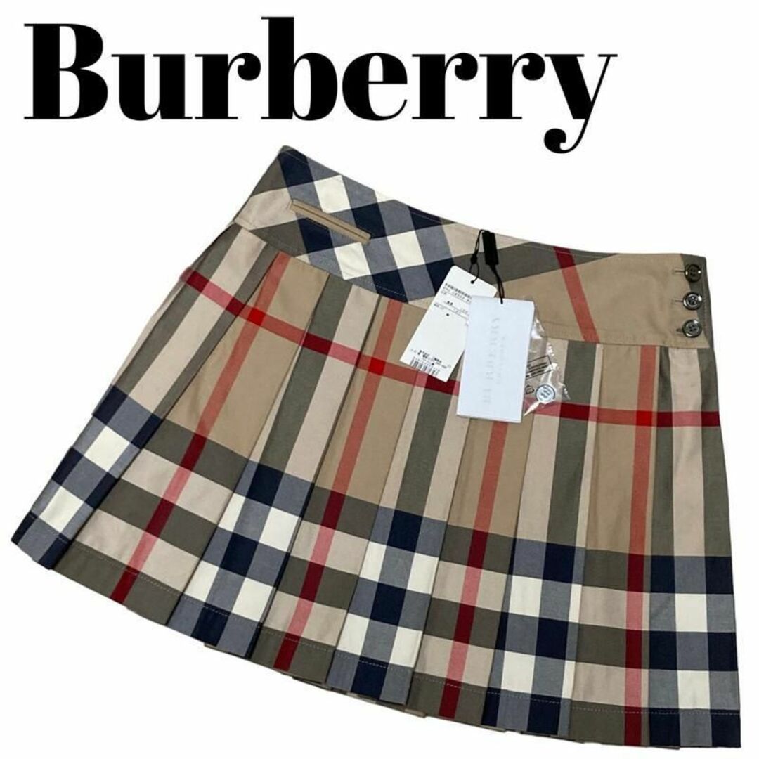 BURBERRY(バーバリー)の【高級】未使用 BURBERRY プリーツ ミニ スカート ノバチェック 12Y キッズ/ベビー/マタニティのキッズ服女の子用(90cm~)(スカート)の商品写真