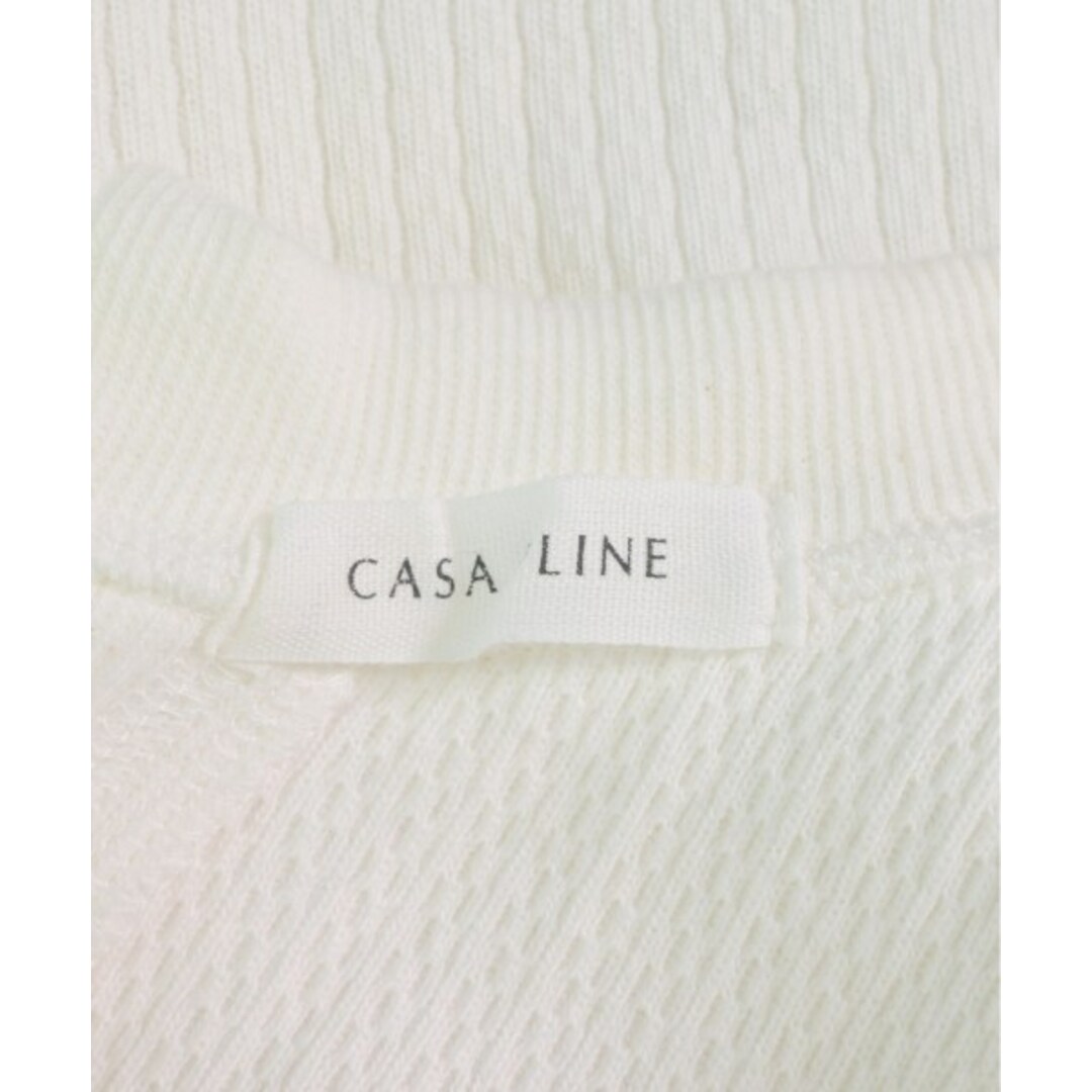 CASA FLINE(カーサフライン)のCASA FLINE カーサフライン Tシャツ・カットソー F 白 【古着】【中古】 レディースのトップス(カットソー(半袖/袖なし))の商品写真