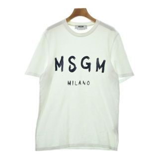 エムエスジイエム(MSGM)のMSGM エムエスジーエム Tシャツ・カットソー XS 白 【古着】【中古】(Tシャツ/カットソー(半袖/袖なし))