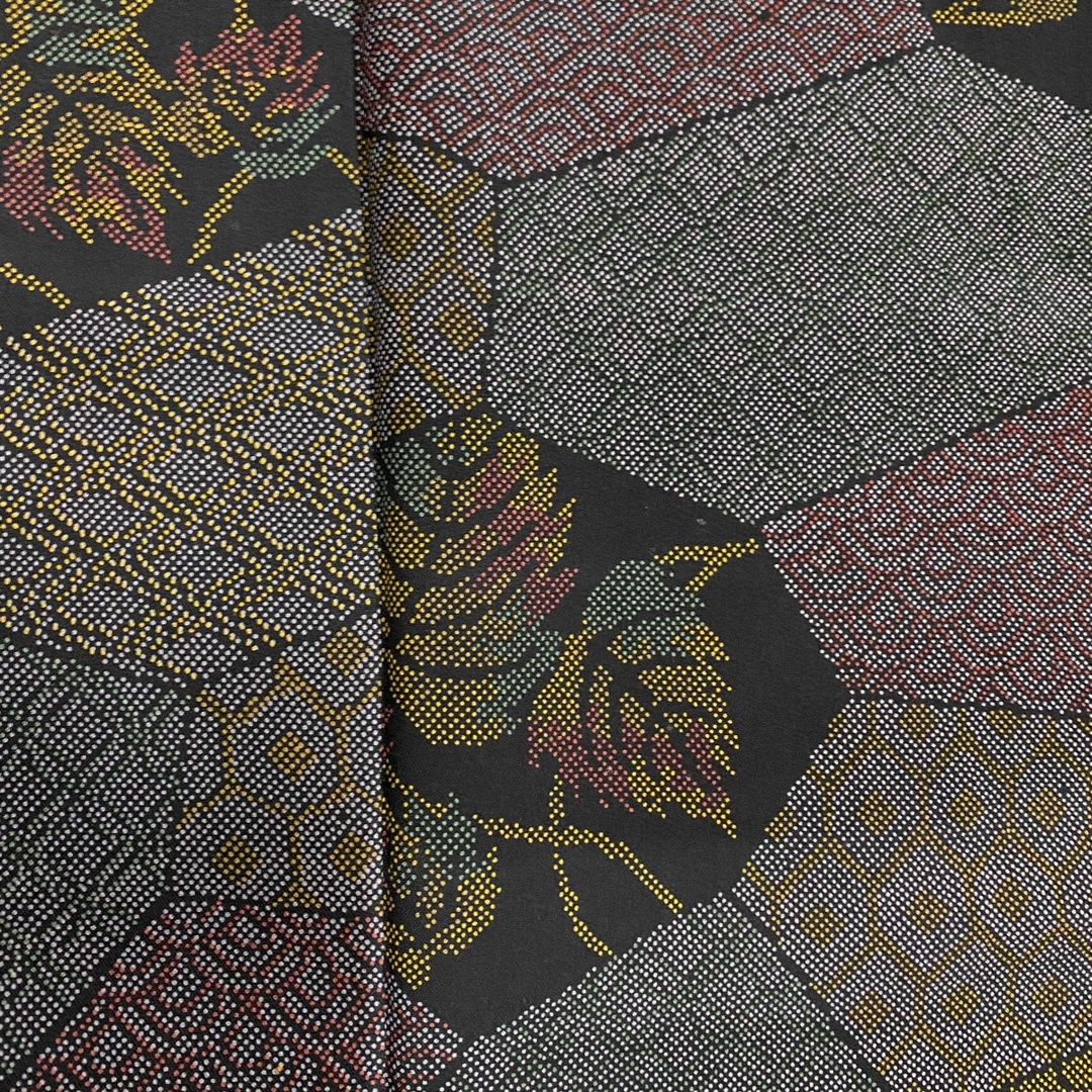 紬 身丈153cm 裄丈66cm 正絹 美品 優品 【中古】