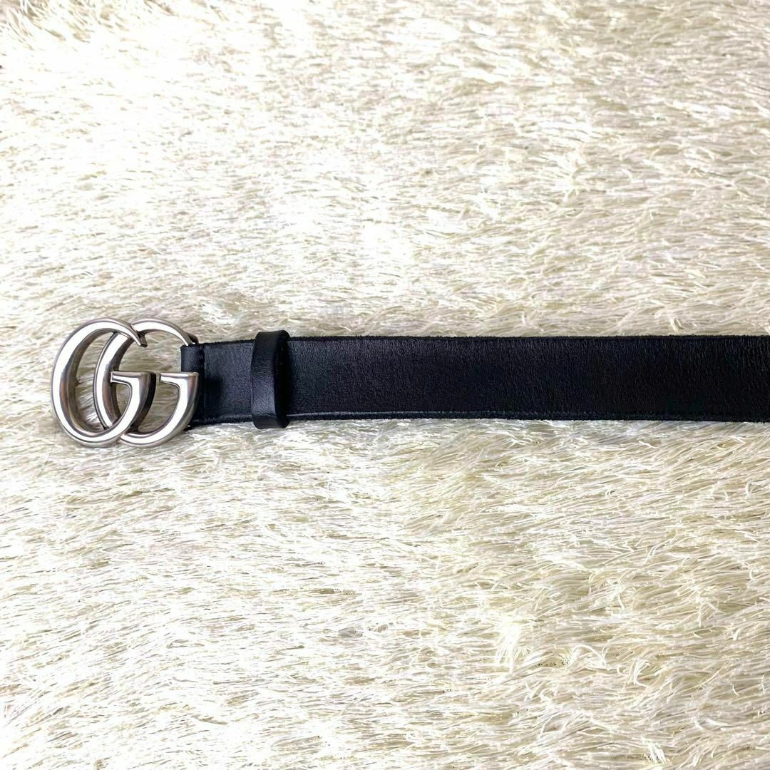 Gucci - 【極美品】グッチ ベルト マーモント GGバックル シルバー金具