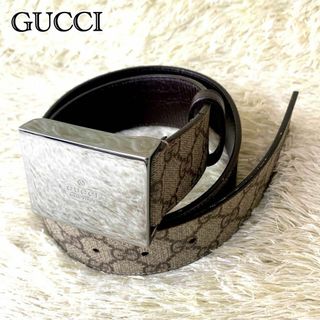 グッチ(Gucci)の【新品未使用】グッチ ベルト スプリーム GG柄 PVC レザー シルバー金具(ベルト)