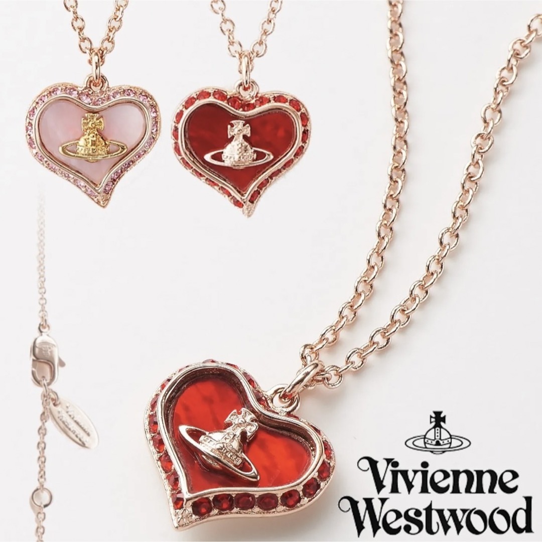 Vivienne Westwood(ヴィヴィアンウエストウッド)のヴィヴィアンウエストウッドVivienne Westwoodハートネックレス レディースのアクセサリー(ネックレス)の商品写真