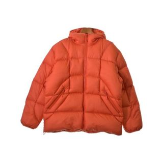 パレス(PALACE)のPALACE パレス ダウンジャケット/ダウンベスト L オレンジ 【古着】【中古】(ダウンジャケット)