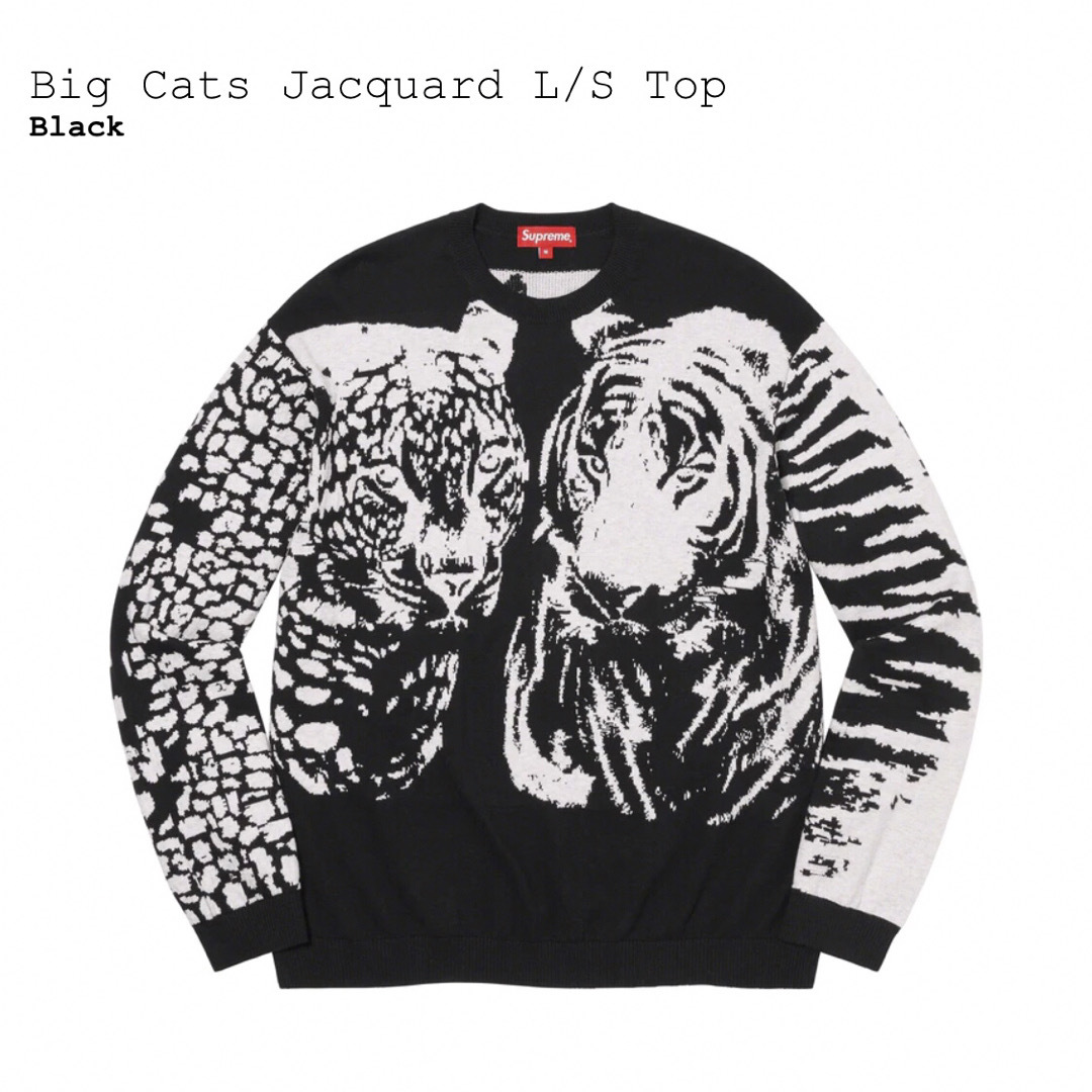 Supreme Big Cats Jacquard L/S Top