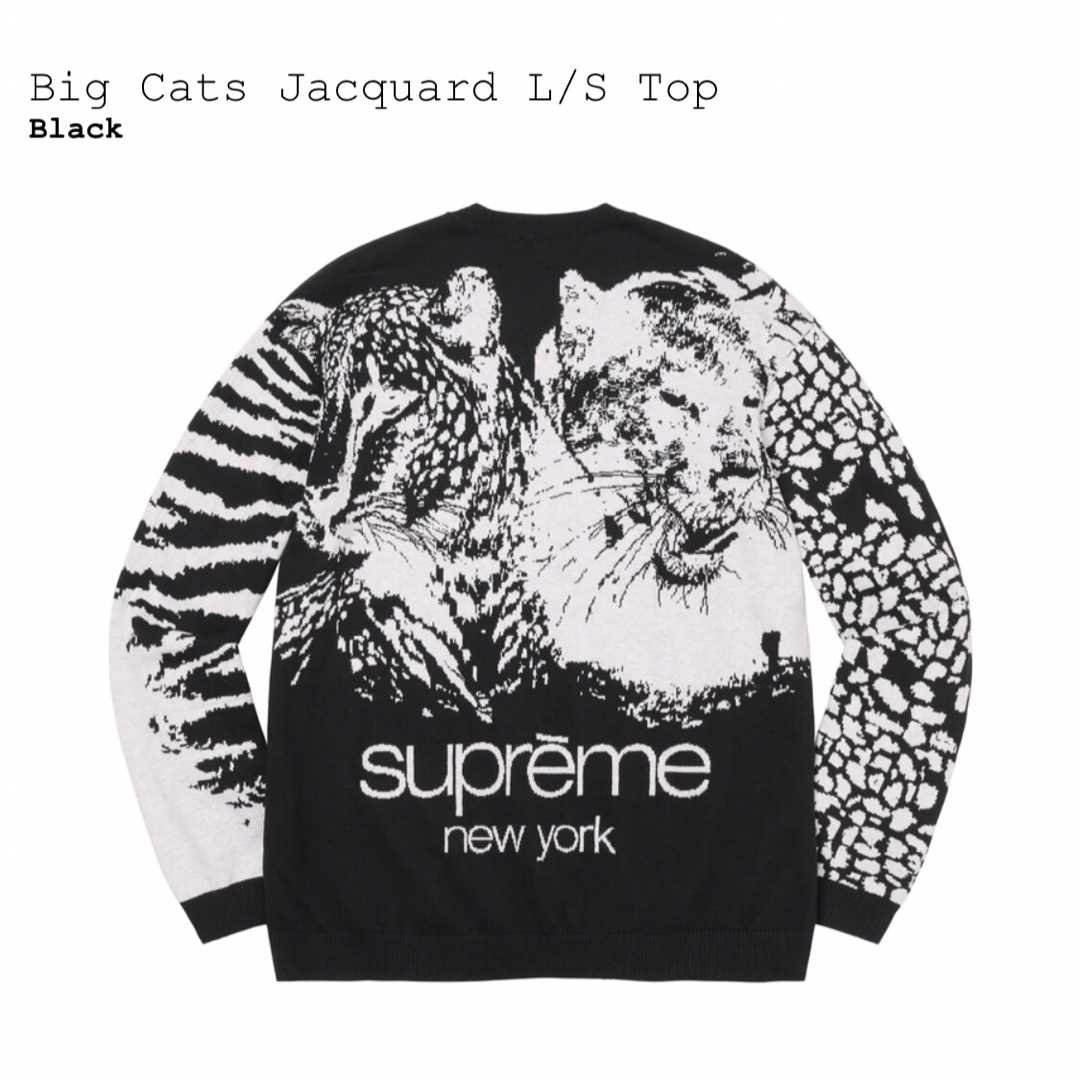 新品未使用　Supreme New York Sweater 白黒　M