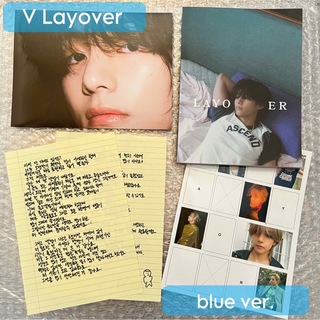 BTS V Layover blue フォトブック ポスター レター テヒョン(アイドルグッズ)