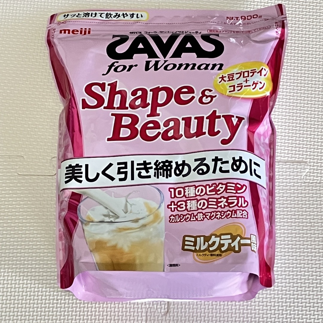 SAVAS ザバス for woman シェイプ＆ビューティ ミルクティー風味 900gの通販 by オッツェ｜ザバスならラクマ