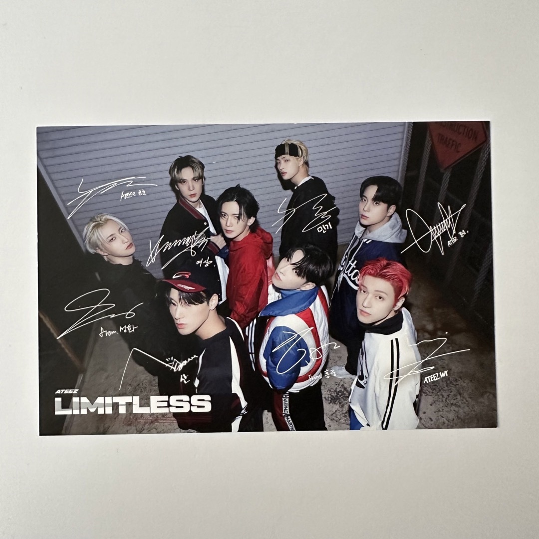 ATEEZ(エイティーズ)のATEEZ Limitless タワレコ　ラキドロ　B賞　ポストカード　 エンタメ/ホビーのCD(K-POP/アジア)の商品写真