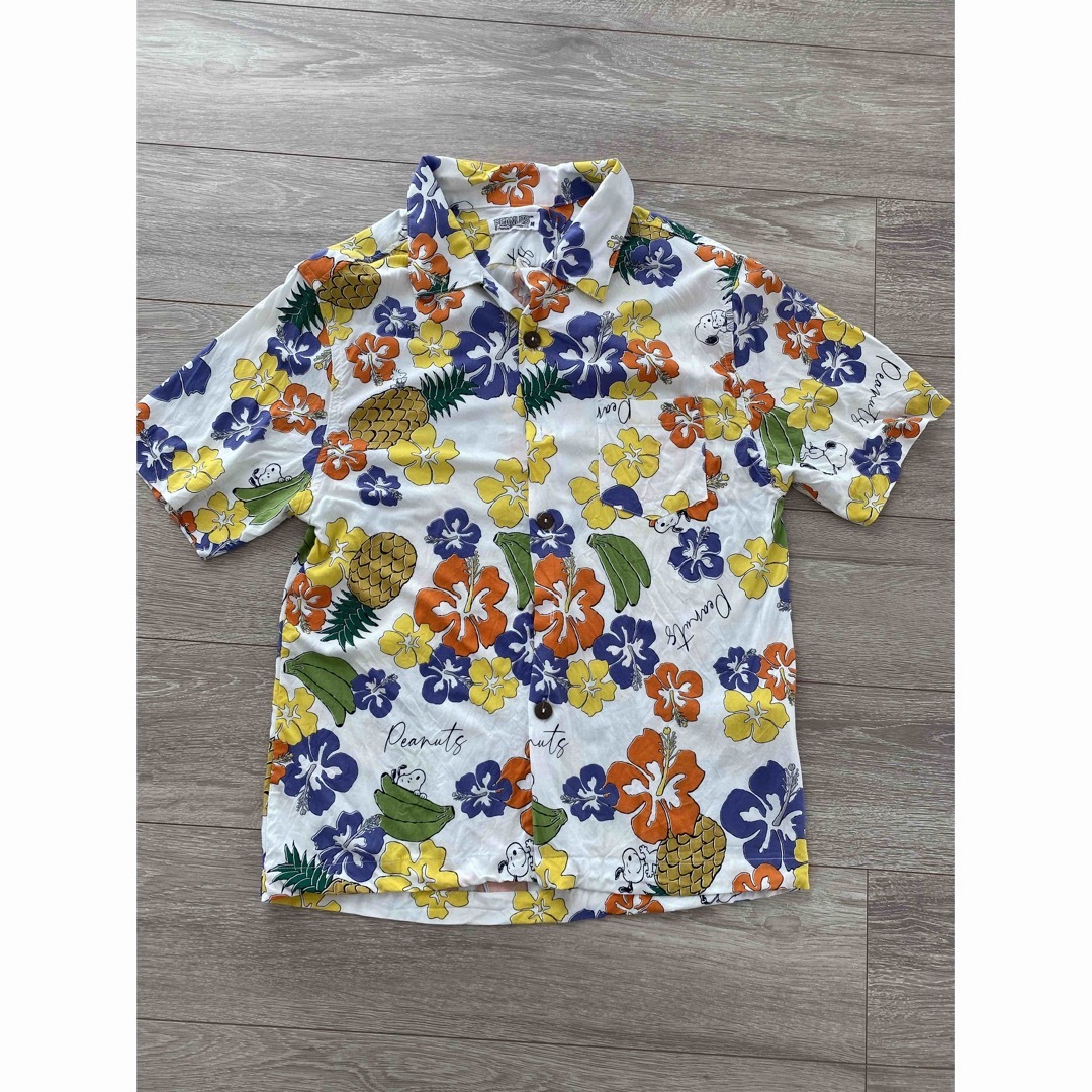 SNOOPY(スヌーピー)のSNOOPY アロハシャツ　Lサイズ レディースのトップス(シャツ/ブラウス(半袖/袖なし))の商品写真