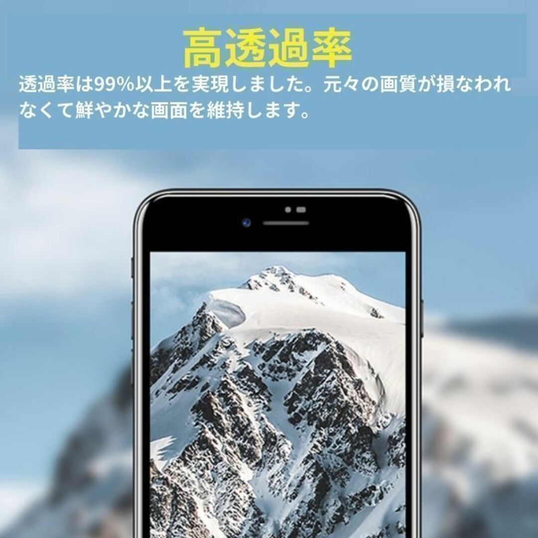 iPhone 14/13/13Pro ブルーライトカット 強化ガラス フィルム スマホ/家電/カメラのスマホアクセサリー(保護フィルム)の商品写真