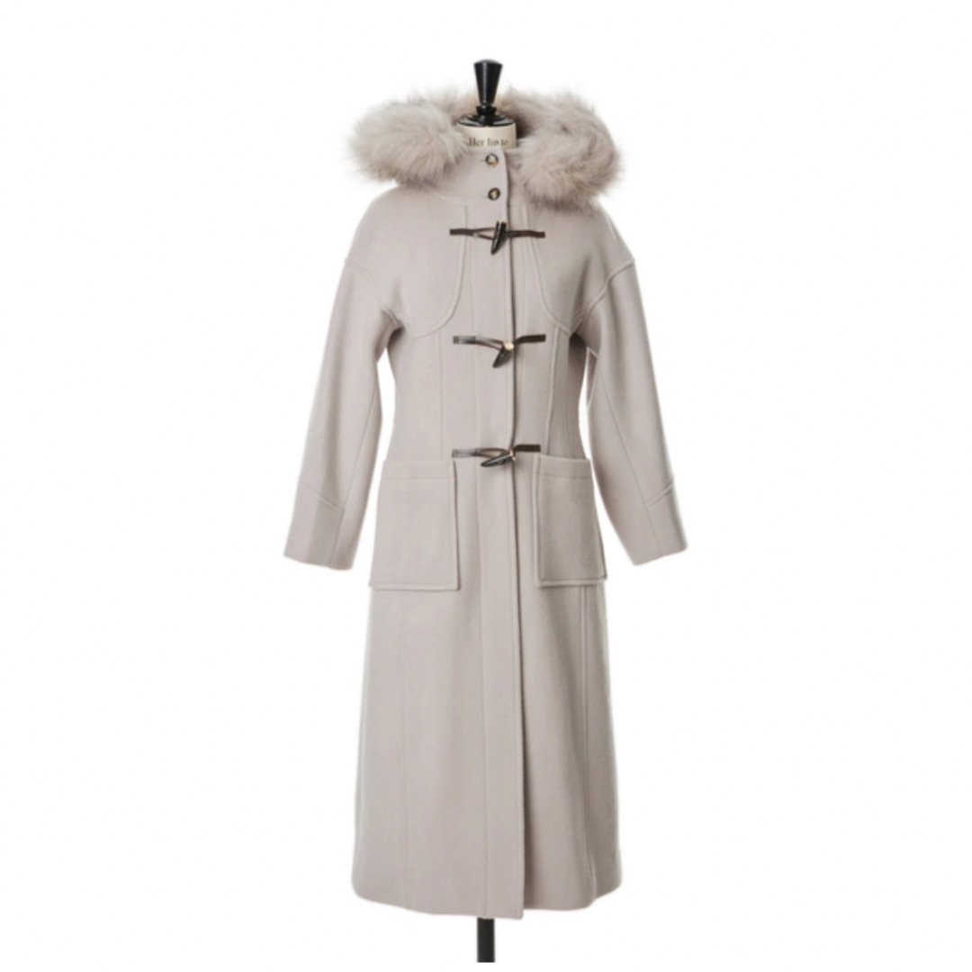 Her Lip ToのFaux Fur Hoodie Duffle Coat