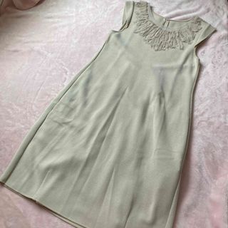 フォクシー(FOXEY)のフォクシー　ワンピース　38  ノースリーブ　dress blade neck(ひざ丈ワンピース)