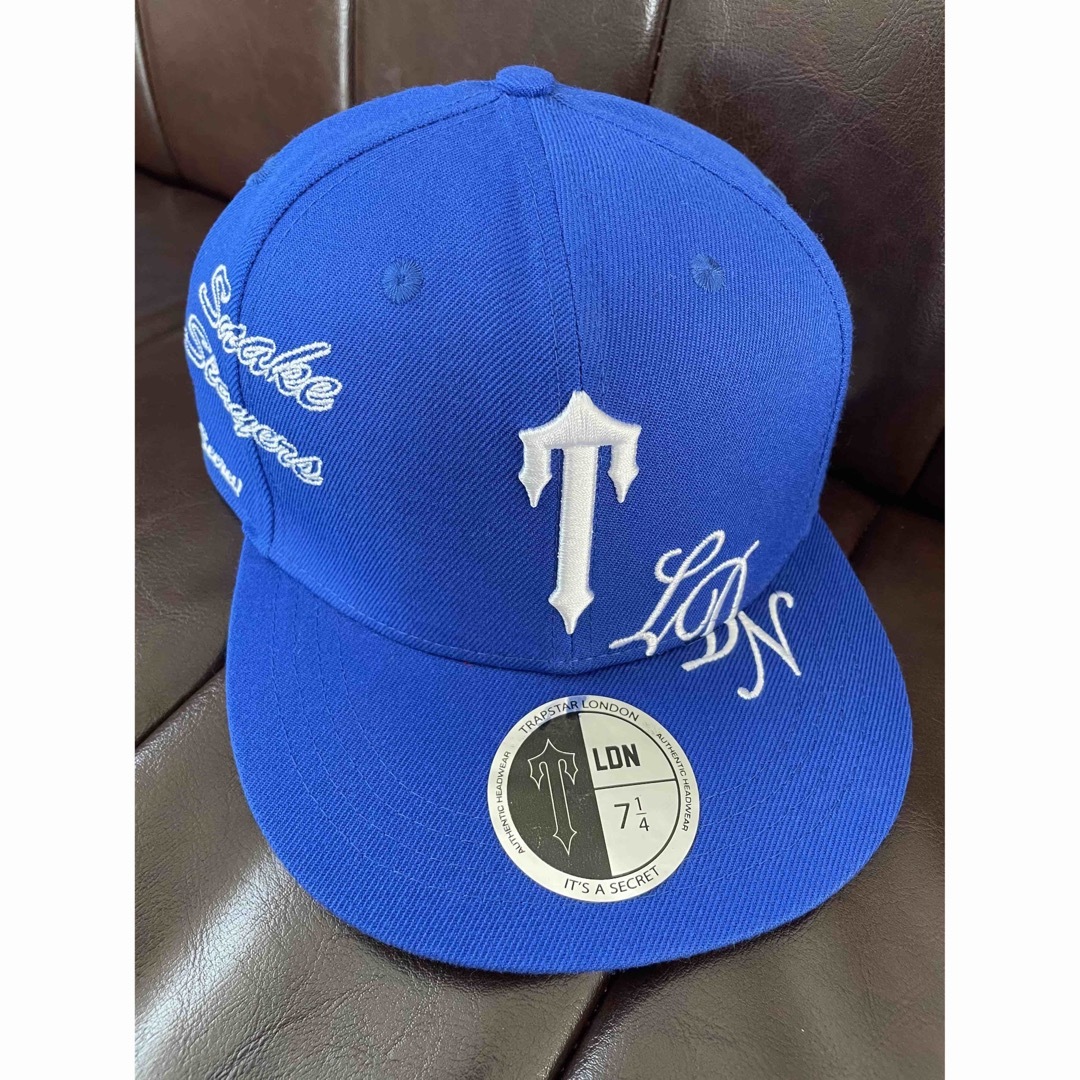 ukdrillTrapstar script hat 激レア trapstar キャップ　青色