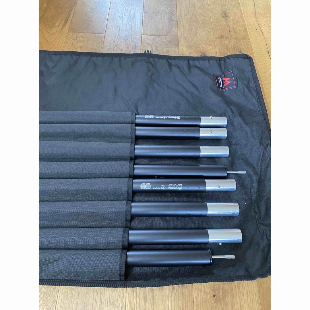 MacOne タープ ヘキサ ブラック L ポールセット