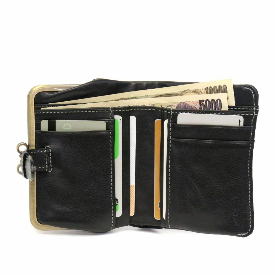 [ダコタ] がま口 二つ折り財布 本革 レディース DA-31501