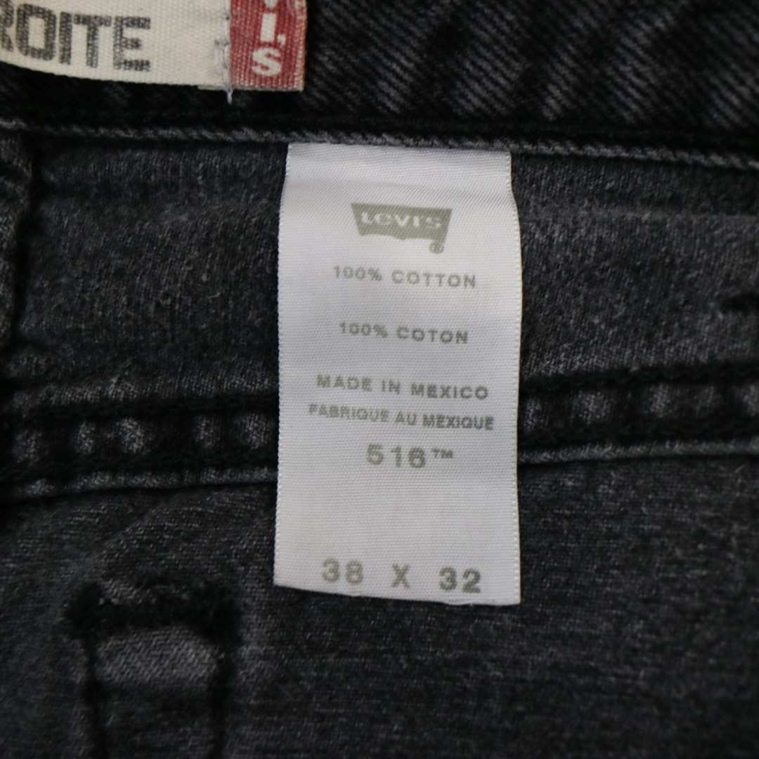 SALE/ Levi's リーバイス 516 デニムパンツ スリムフィット ブラック (メンズ 38/32)   N8459