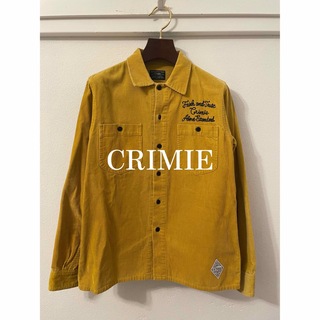 CRIMIE クライミー オープンカラー 長袖シャツ ブラウン レーヨン XL