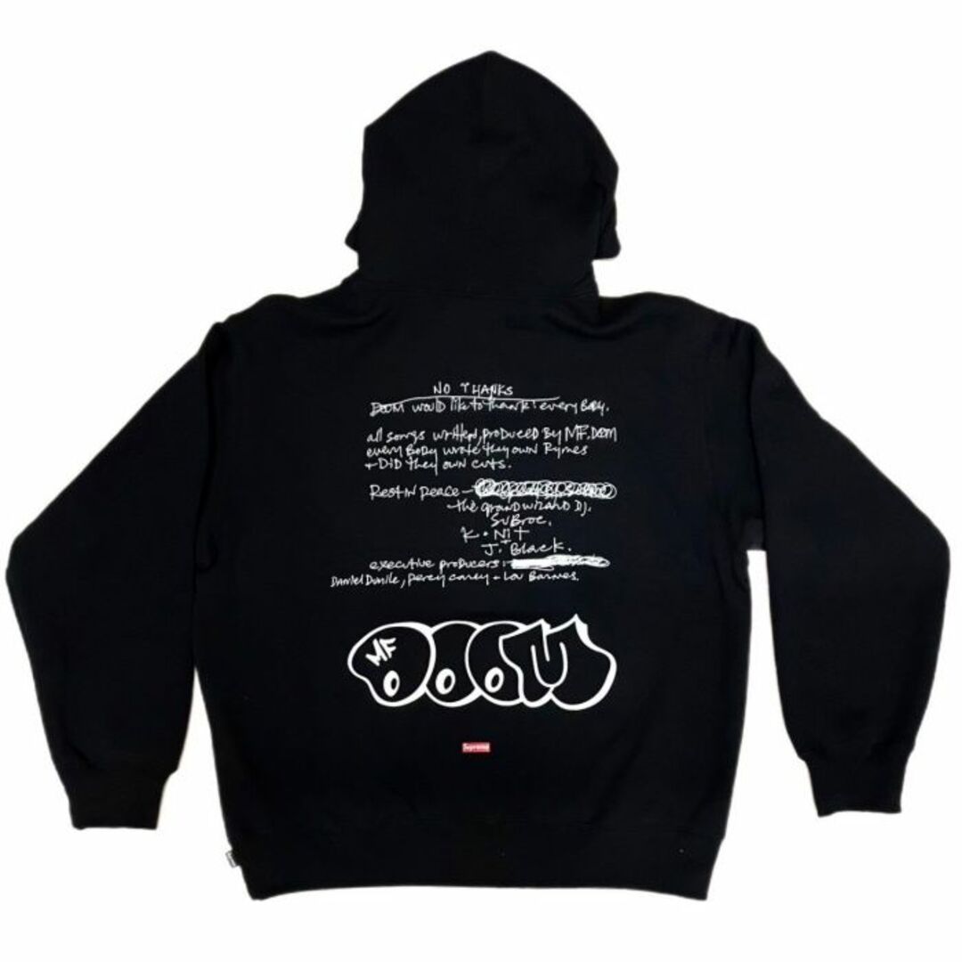 2023FW Supreme Mf Doom Hooded Sweatshirt 黒 L - パーカー