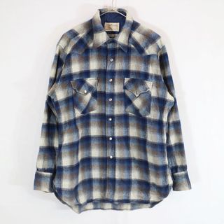 ペンドルトン(PENDLETON)の70年代 USA製 PENDLETON ペンドルトン ウエスタン 長袖シャツ アメカジ オンブレ (メンズ L) 中古 古着 N8487(シャツ)