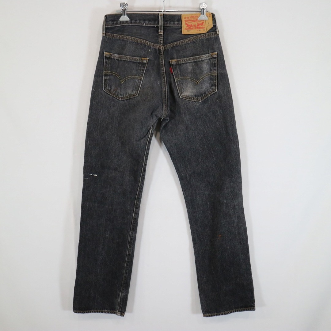 Levi's(リーバイス)のLevi's リーバイス 501 ストレート デニムパンツ アメカジ ブラック (メンズ 30/34) 中古 古着 N8513 メンズのトップス(ジャージ)の商品写真