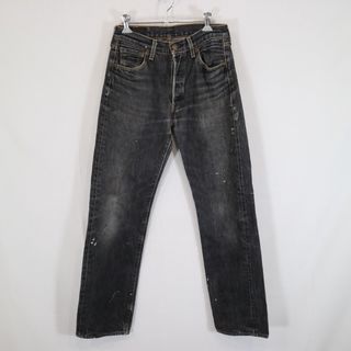 リーバイス(Levi's)のLevi's リーバイス 501 ストレート デニムパンツ アメカジ ブラック (メンズ 30/34) 中古 古着 N8513(ジャージ)