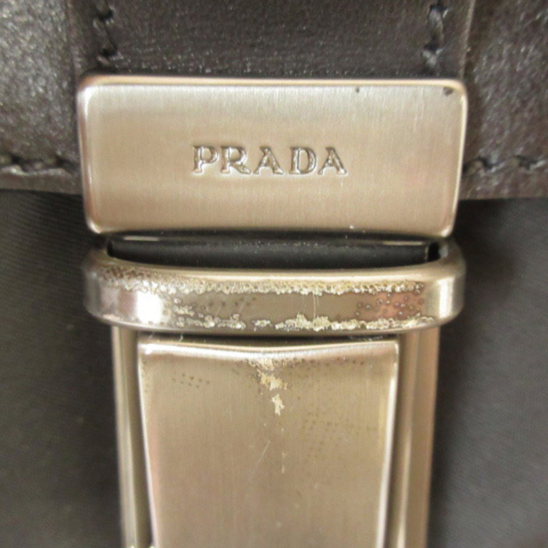 PRADA(プラダ)のプラダ PRADA バッグ ビジネス ブリーフケース レザー ナイロン 黒 メンズのバッグ(その他)の商品写真