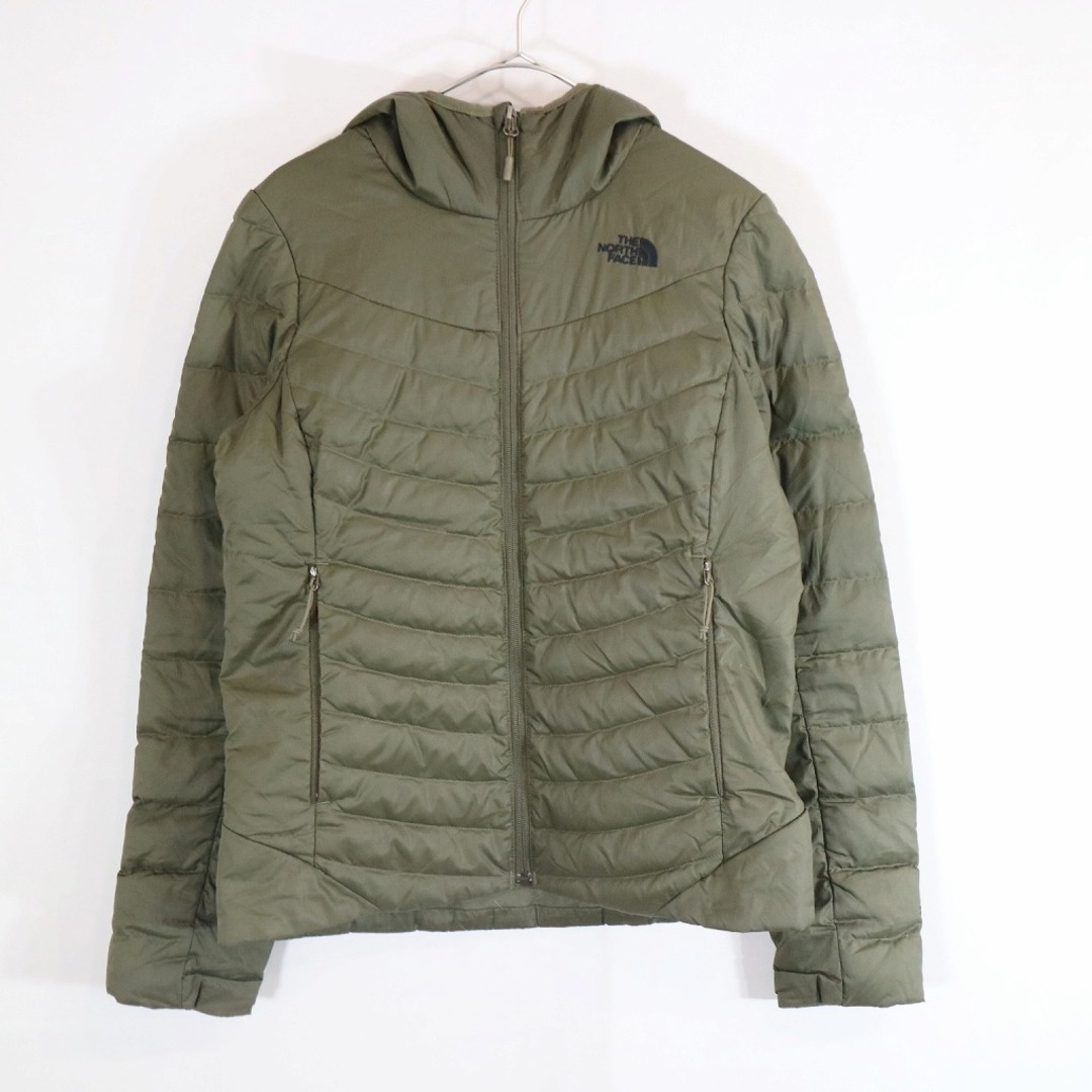 THE NORTH FACE ノースフェイス ダウンジャケット アウトドア キャンプ アウター 防寒 登山 カーキ (レディース M)   N8524