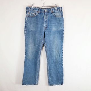 リーバイス(Levi's)の2000年代～ Levi's リーバイス 517 デニムパンツ アメカジ ボタン裏493 フレア ライトブルー (メンズ 38X32) 中古 古着 N8526(ジャージ)